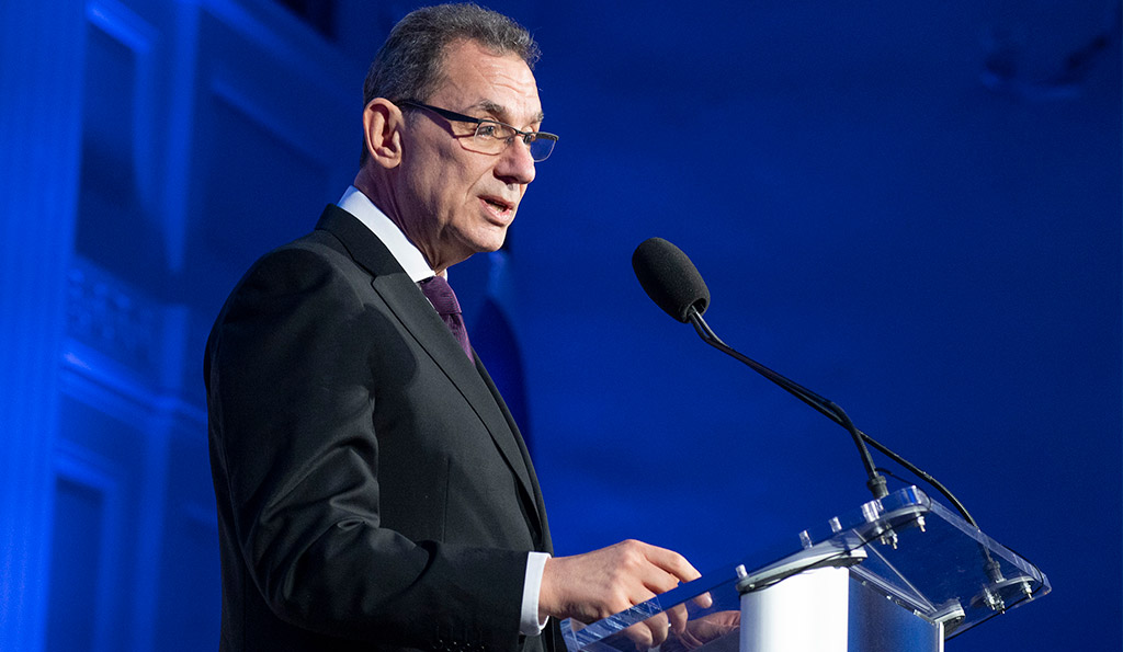 Dr. Albert Bourla, Chairman and CEO of Pfizer Pharmaceutical. Credit: The Open University, by Melanie Einzig.