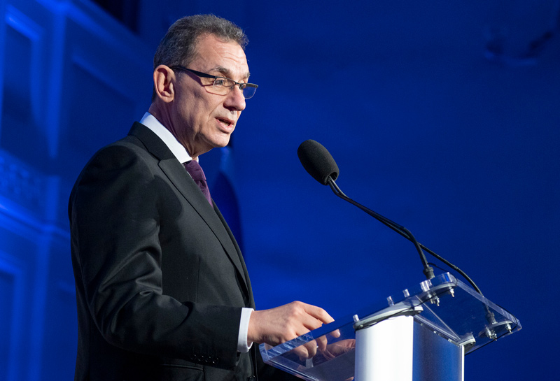 Dr. Albert Bourla, Chairman and CEO of Pfizer Pharmaceutical. Credit: The Open University, by Melanie Einzig.