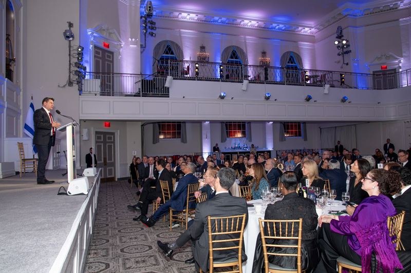 Attendees at The Open University gala on Thursday evening. Credit: The Open University, by Melanie Einzig.